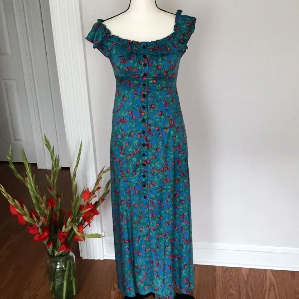 Free People Dream Strawberry Long Dress size XS